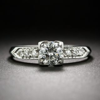 .50 Carat Vintage Diamond Engagement Ring in Platinum