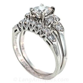 50s Diamond Wedding Set