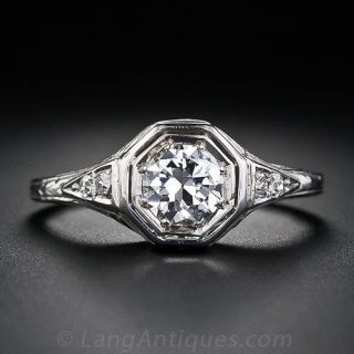 .51 Carat Diamond Art Deco Engagement Ring