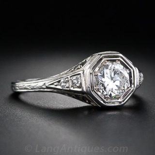 .51 Carat Diamond Art Deco Engagement Ring