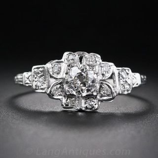 .51 Carat Diamond Art Deco Engagement Ring