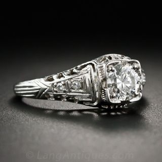 .51 Carat Diamond Art Deco Engagement Ring