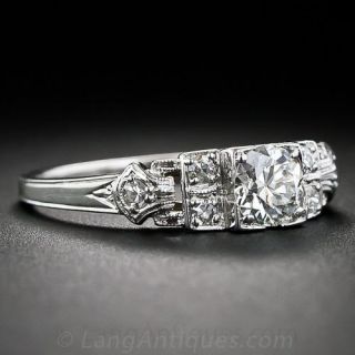 .51 Carat Diamond Art Deco Engagement Ring