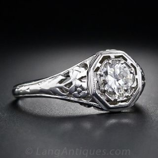 .52 Carat Antique Diamond Solitare Engagement Ring