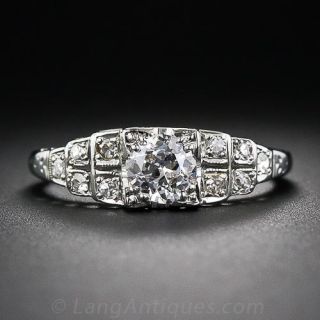 .52 Carat Diamond Art Deco Engagement Ring