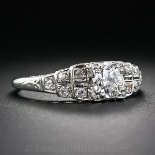 .52 Carat Diamond Art Deco Engagement Ring