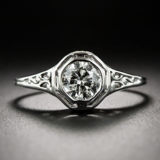 .52 Carat Diamond Filigree Solitaire Engagement Ring