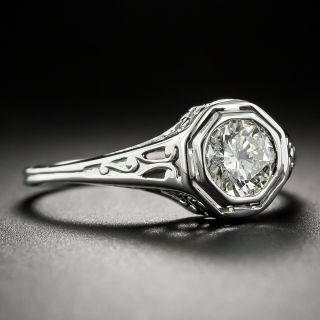.52 Carat Diamond Filigree Solitaire Engagement Ring