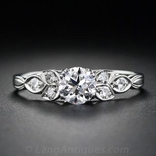 .53 Carat Art Deco Diamond Engagement Ring