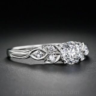 .53 Carat Art Deco Diamond Engagement Ring
