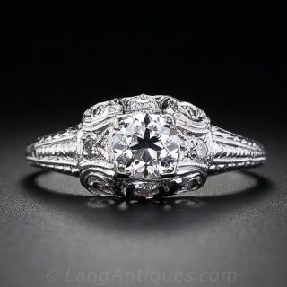 .53 Carat Diamond Antique Engagement Ring