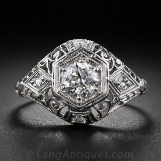 .53 Carat Diamond Edwardian Engagement Ring