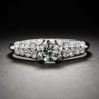.53 Carat Platinum and Diamond Vintage Engagement Ring
