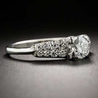 .53 Carat Platinum and Diamond Vintage Engagement Ring