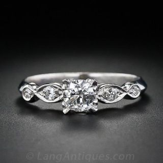 .54 Carat 1930's Vintage Diamond & Platinum Ring