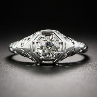 .54 Carat Art Deco Diamond Solitaire Engagement Ring