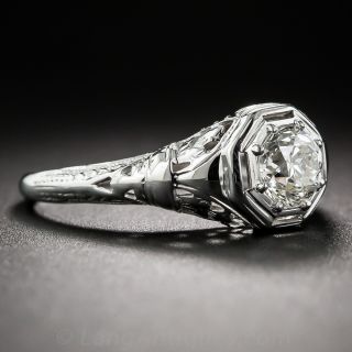 .54 Carat Art Deco Diamond Solitaire Engagement Ring
