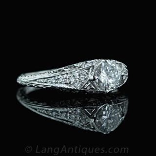 .54 Carat Deco Style Diamond Engagement Ring