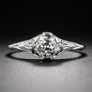 .54 Carat Diamond and Platinum Vintage Engagement Ring