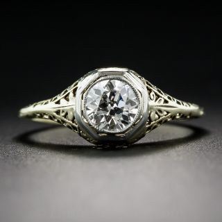 .54 Carat Diamond Art Deco Engagement Ring GIA I-VS1