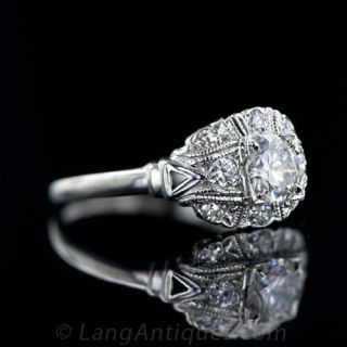 .54 Carat Diamond Engagement Ring, Circa 1950's
