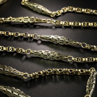 54 Inch Long Victorian Chain Necklace - 2