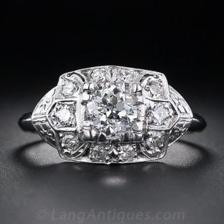 .55 Carat Art Deco Diamond Engagement Ring