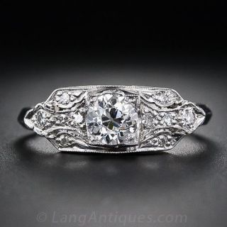 .55 Carat Art Deco Diamond Engagement Ring