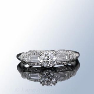 Art Deco Diamond Engagement Ring 
Art Deco Jewelry 