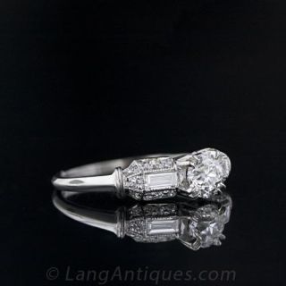 .55 Carat Art Deco Diamond Engagement Ring