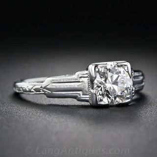 .55 Carat Art Deco Diamond Solitare Ring