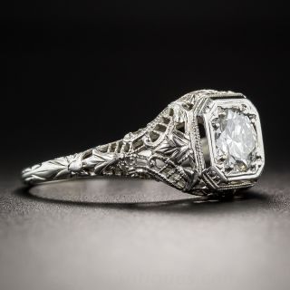 .55 Carat Art Deco Filigree Engagement Ring
