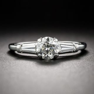 .55 Carat Diamond Estate Platinum Engagement  Ring