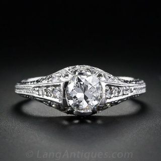 .55 Carat Diamond Vintage Style Engagement Ring