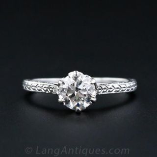 .55 Carat Edwardian Diamond Solitaire in Platinum