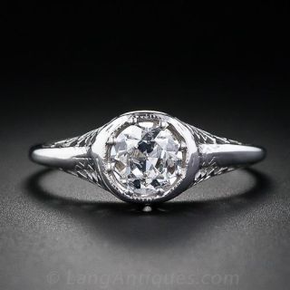 .55 Carat Filigree Solitare Diamond Ring