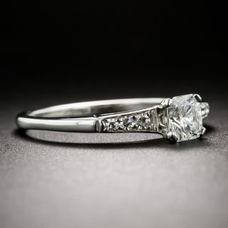 .55 Carat Modified Square-Cut Diamond Ring in Platinum