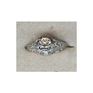 .55 Carat Platinum Art Deco Diamond Ring