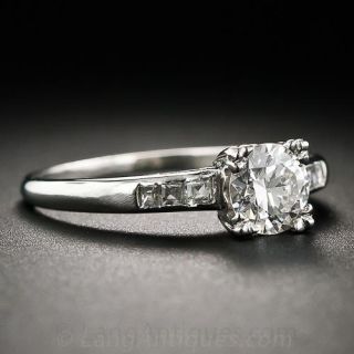 .55 Carat Vintage Platinum and Diamond Solitaire Engagement Ring