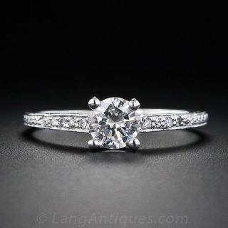 Art Deco Diamond Engagement Ring 