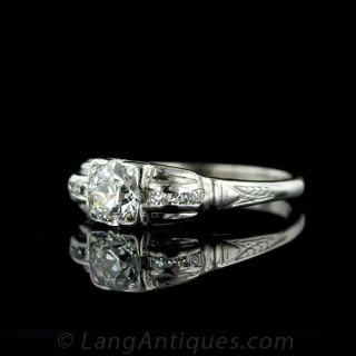 .56 carat Art Deco Platinum Diamond Ring
