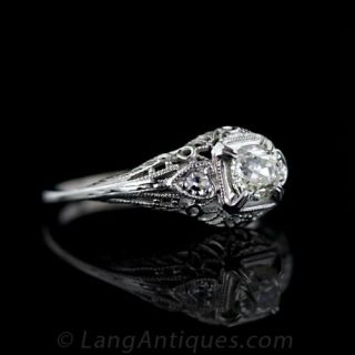 .56 Carat Diamond Filigree Engagement Ring