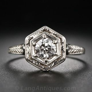 .56 Carat Vintage Diamond Solitaire Engagement Ring