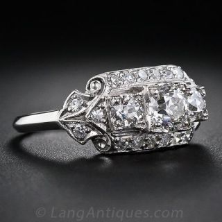 .57 Carat Art Deco Diamond Engagement Ring