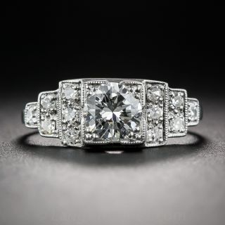 .57 Carat Diamond Art Deco Engagement Ring