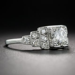 .57 Carat Diamond Art Deco Engagement Ring