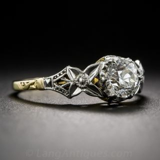 .58 Carat Antique Engagement Ring - GIA H-VS1