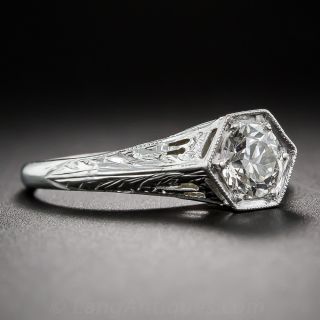 .58 Carat Art Deco Solitaire Diamond Ring