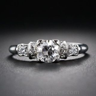 .58 Carat Mid-Century Diamond Engagement Ring