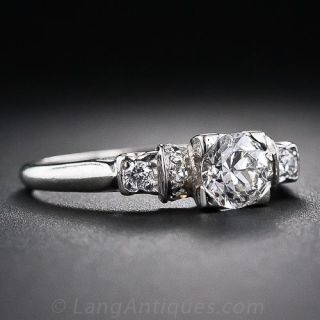.58 Carat Mid-Century Diamond Engagement Ring
